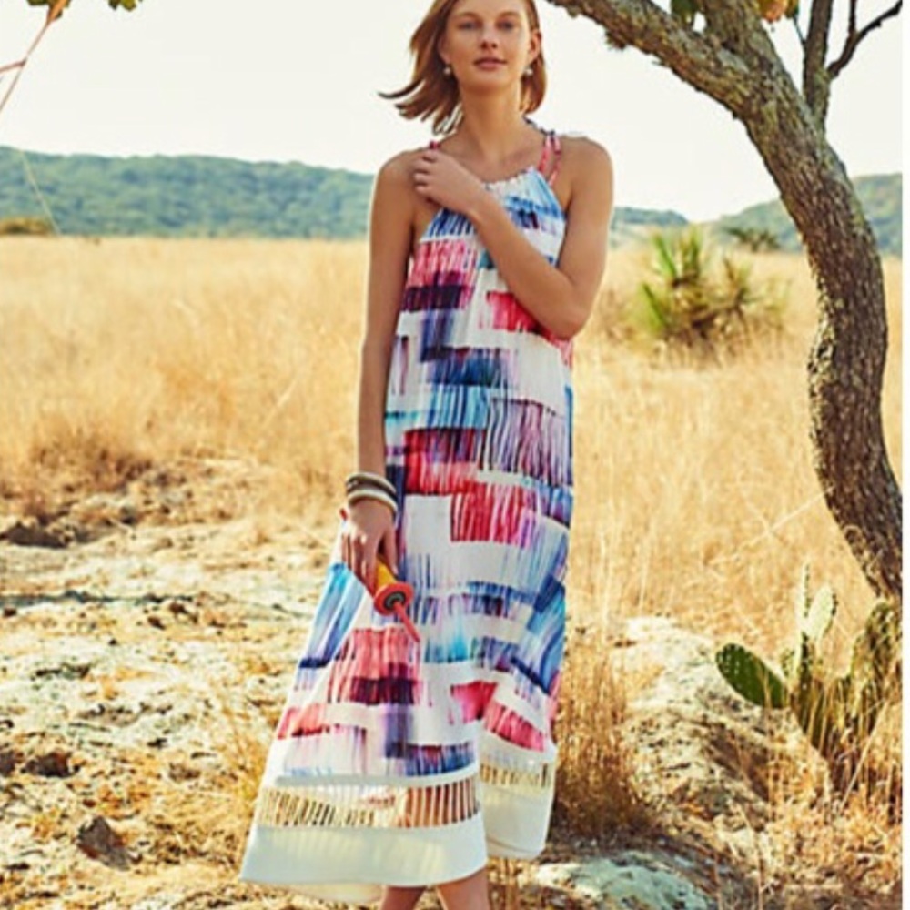 Anthropologie Halter Maxi Dress